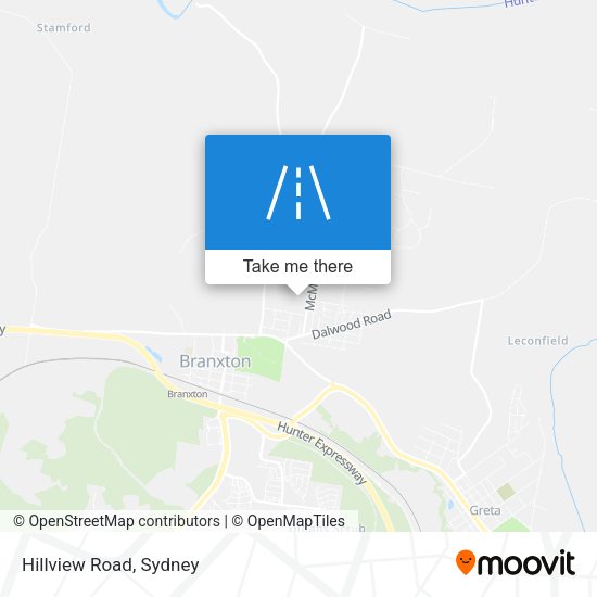 Hillview Road map