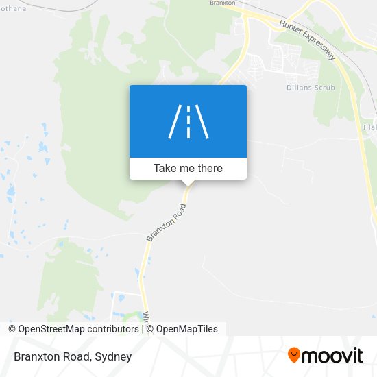 Branxton Road map