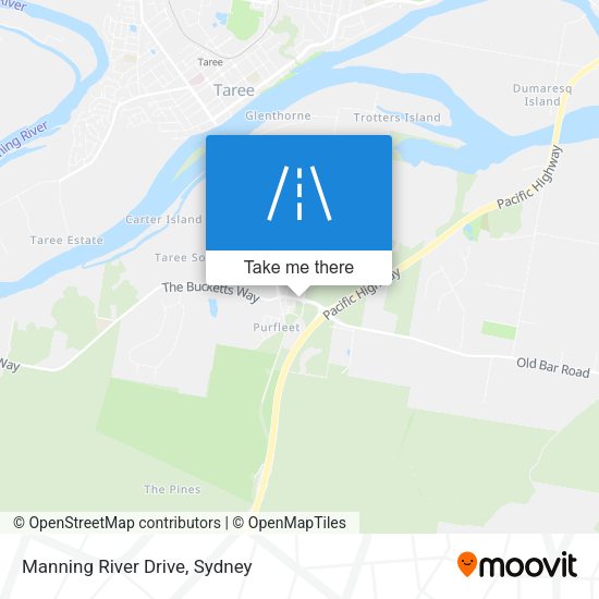 Manning River Drive map