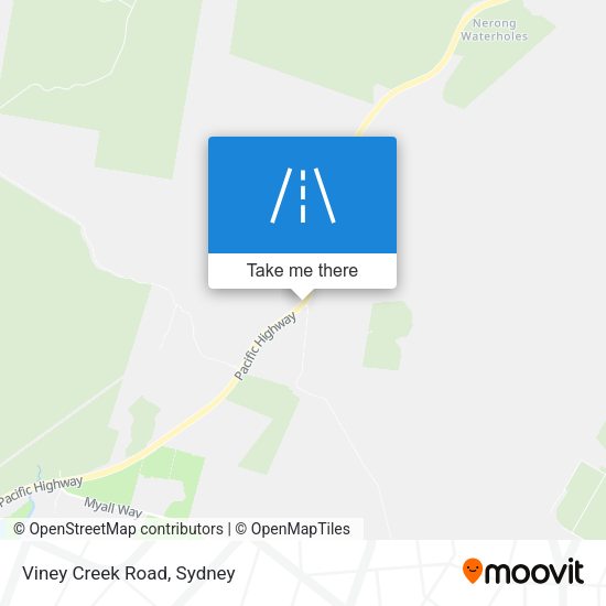 Viney Creek Road map