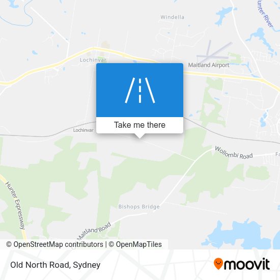 Old North Road map