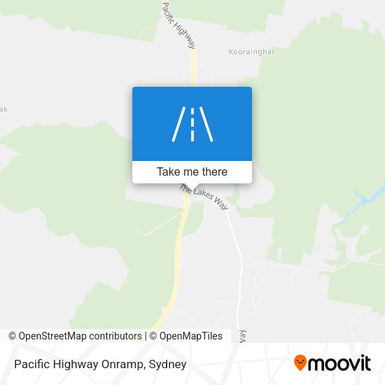 Pacific Highway Onramp map