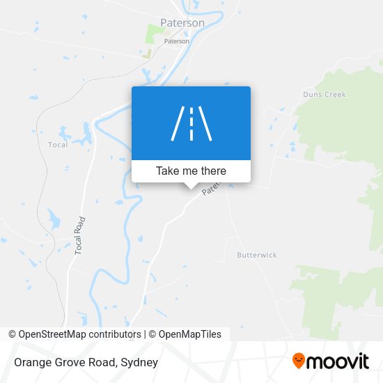 Orange Grove Road map