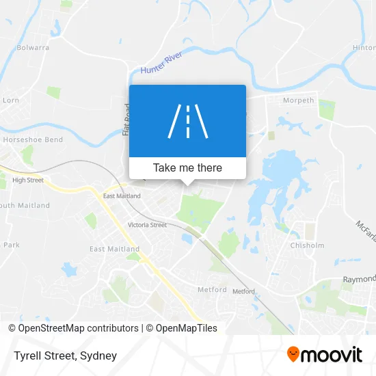 Mapa Tyrell Street