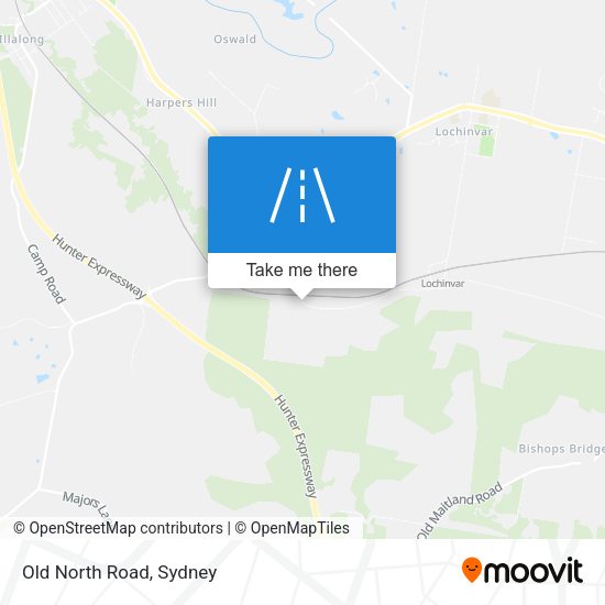 Old North Road map