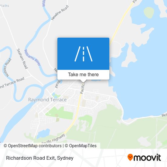Richardson Road Exit map