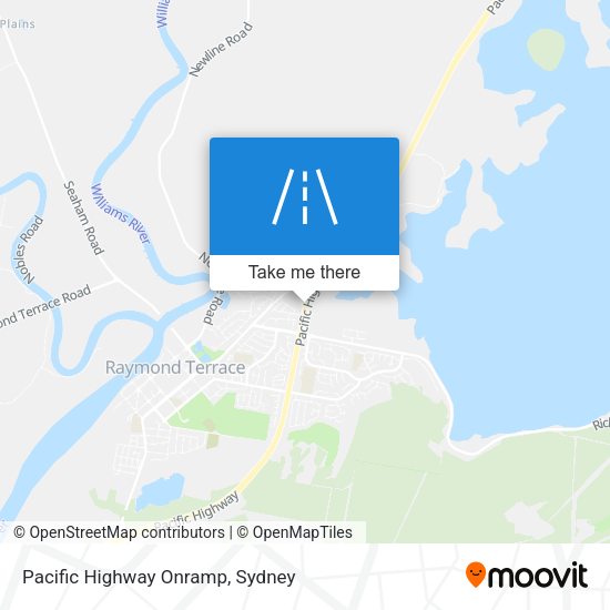 Pacific Highway Onramp map