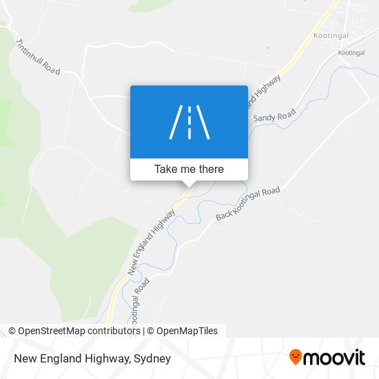 Mapa New England Highway