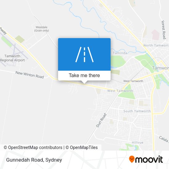Gunnedah Road map