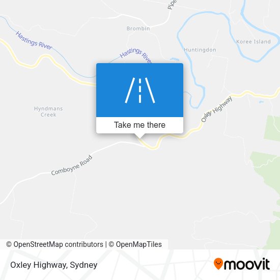 Oxley Highway map