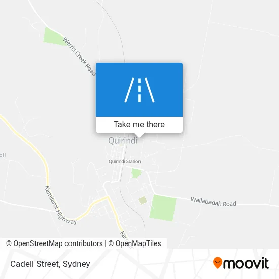How to get to Cadell Street, Quirindi by train or bus?