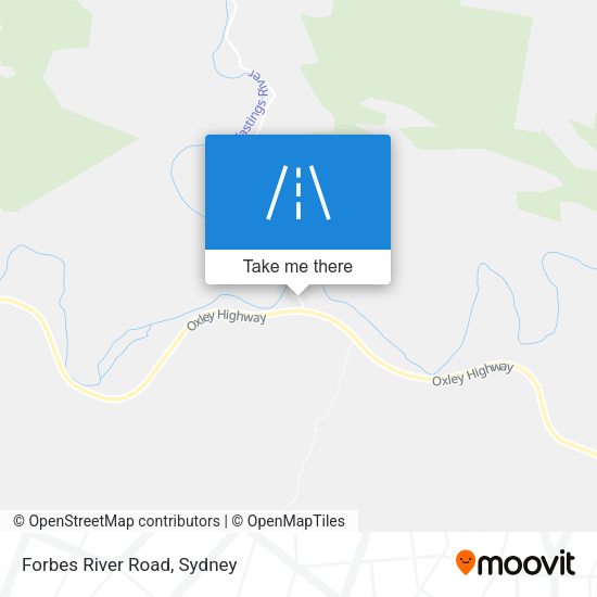 Forbes River Road map