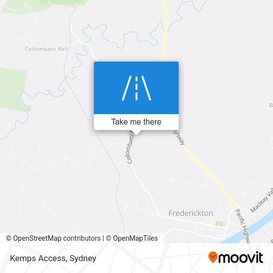 Kemps Access map