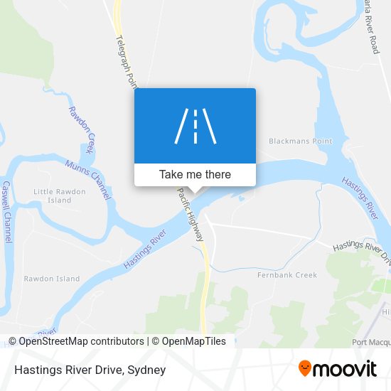Hastings River Drive map