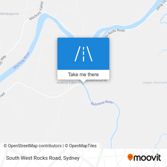 South West Rocks Road map
