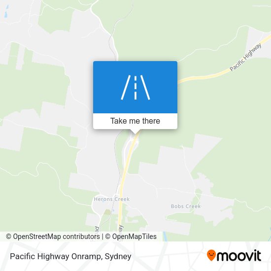 Pacific Highway Onramp map