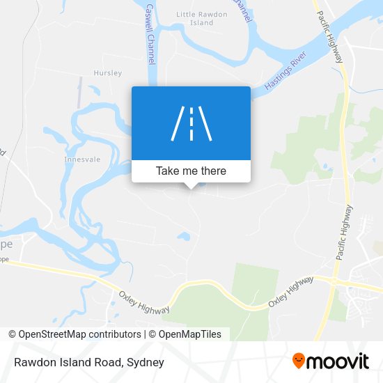 Rawdon Island Road map