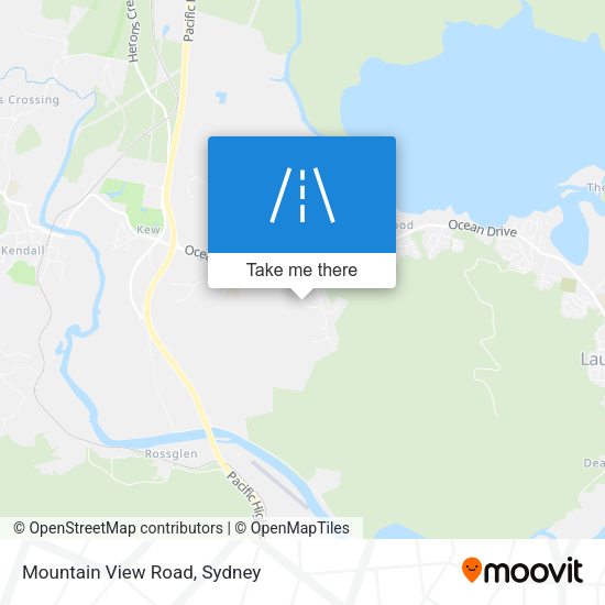 Mountain View Road map