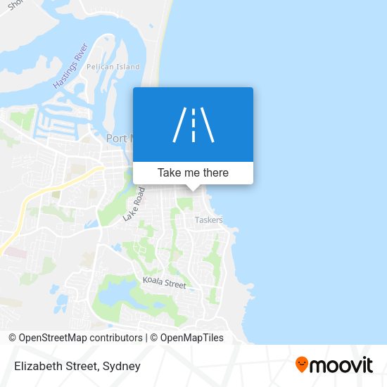 Elizabeth Street map