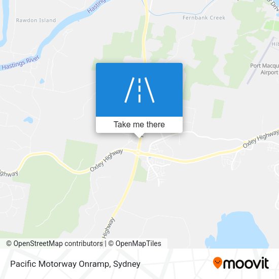 Pacific Motorway Onramp map