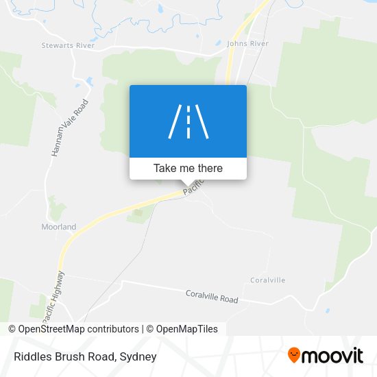 Riddles Brush Road map