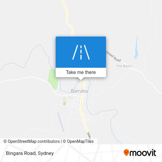 Bingara Road map