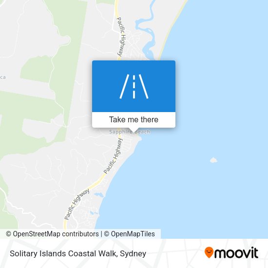 Solitary Islands Coastal Walk map