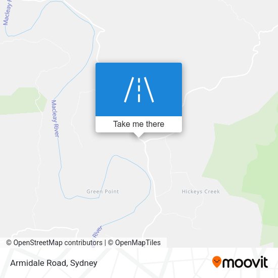 Armidale Road map