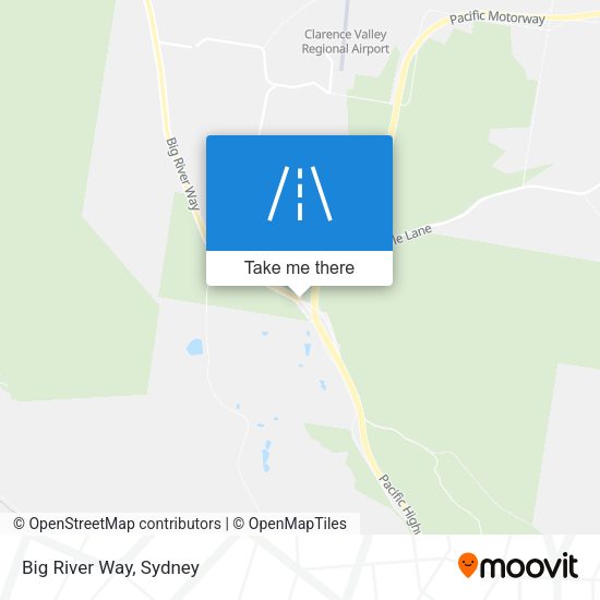 Big River Way map