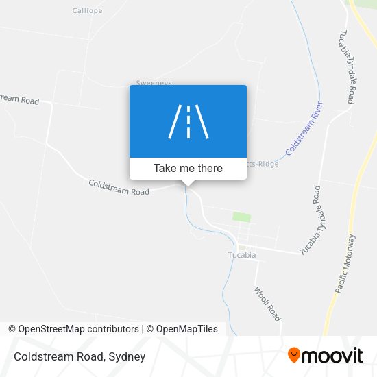 Coldstream Road map