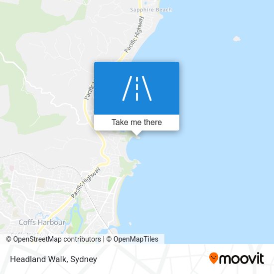 Headland Walk map