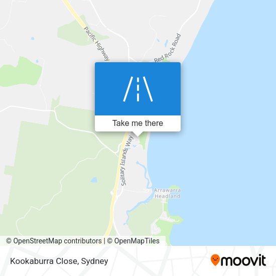 Kookaburra Close map