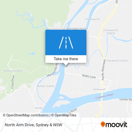 North Arm Drive map