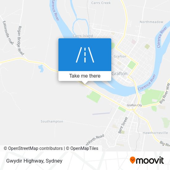 Gwydir Highway map