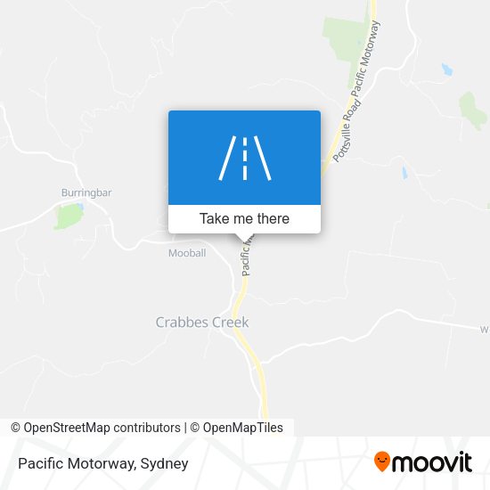 Pacific Motorway map