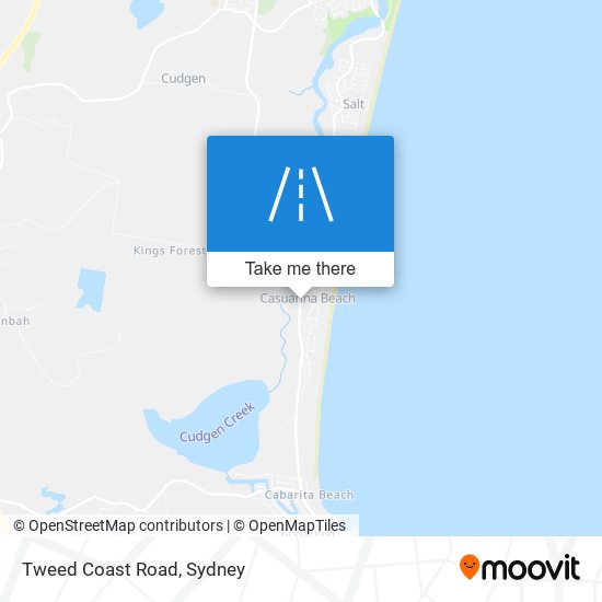 Mapa Tweed Coast Road