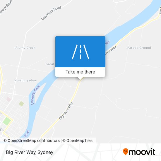 Big River Way map