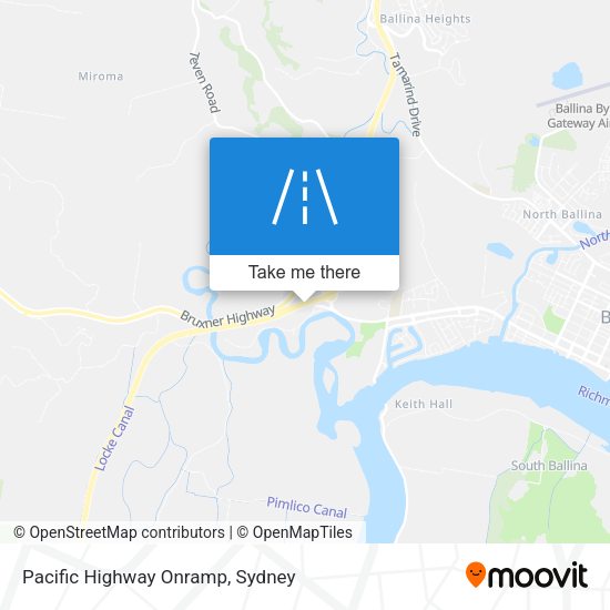 Pacific Highway Onramp map