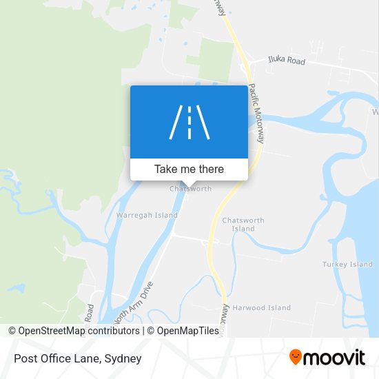 Post Office Lane map