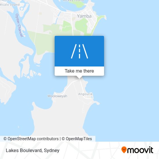Lakes Boulevard map