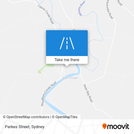 Parkes Street map
