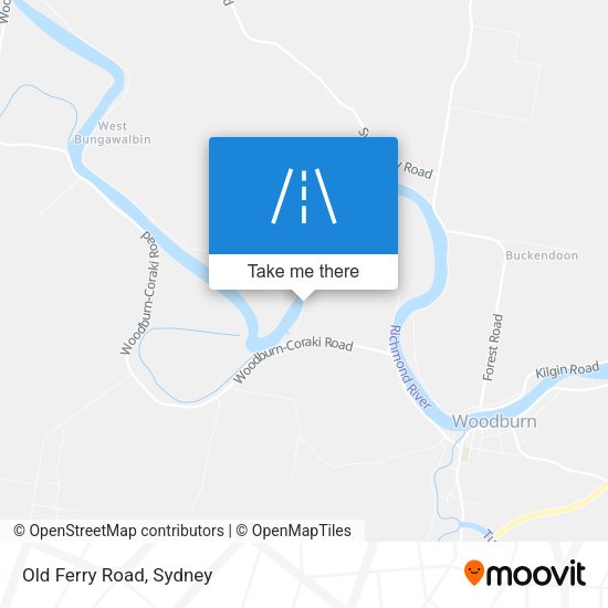 Old Ferry Road map
