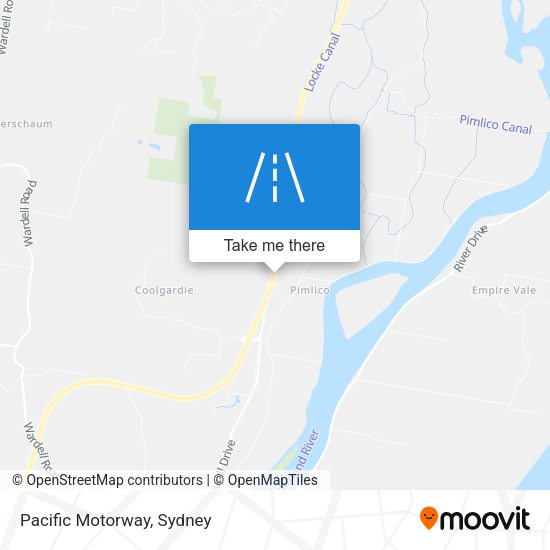 Pacific Motorway map