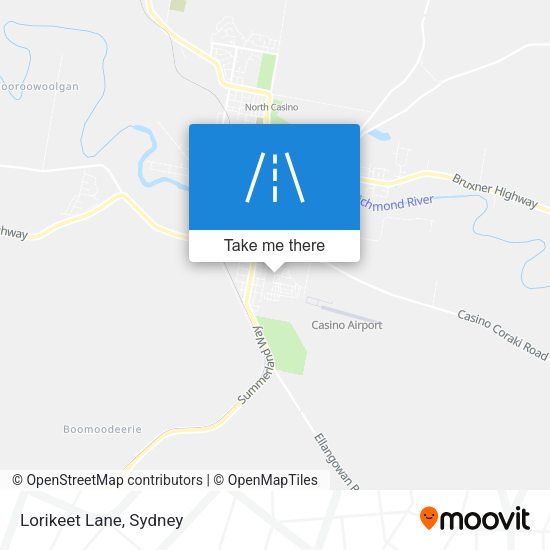 Lorikeet Lane map
