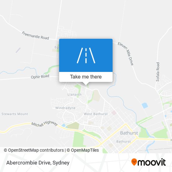 Abercrombie Drive map