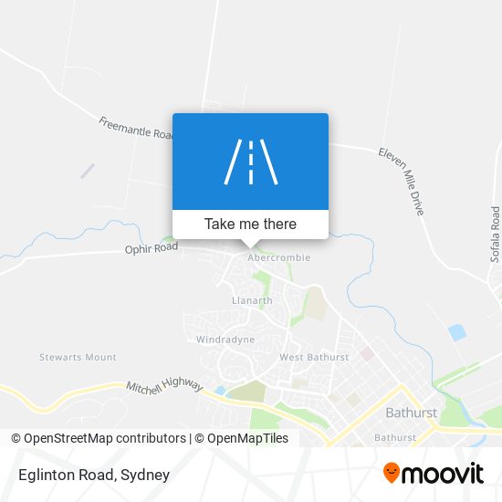 Mapa Eglinton Road