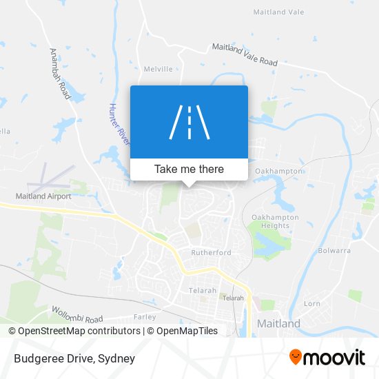 Mapa Budgeree Drive