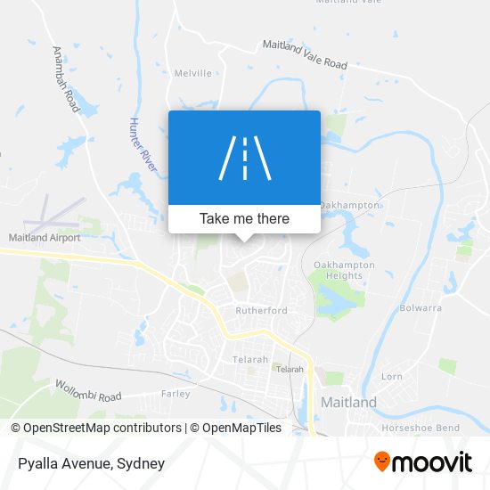 Pyalla Avenue map