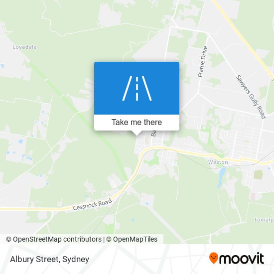 Albury Street map