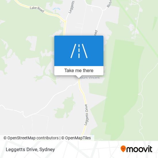 Mapa Leggetts Drive